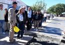 La intendente Fuentes supervisó el avance de la obra de pavimentación en el barrio Borges