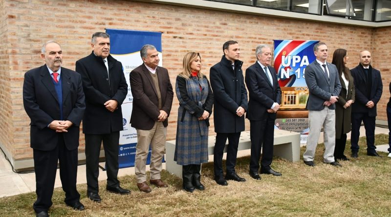 La intendente Fuentes y el secretario Benavente acompañaron al gobernador Suárez en la inauguración de la UPA número 15