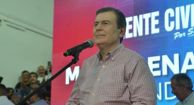 VIDEO/»Santiago no se vende, la patria no se entrega y las Malvinas son argentinas», el mensaje de Zamora